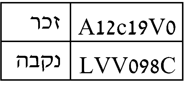 דוגמא למזהים פיקדטיביים